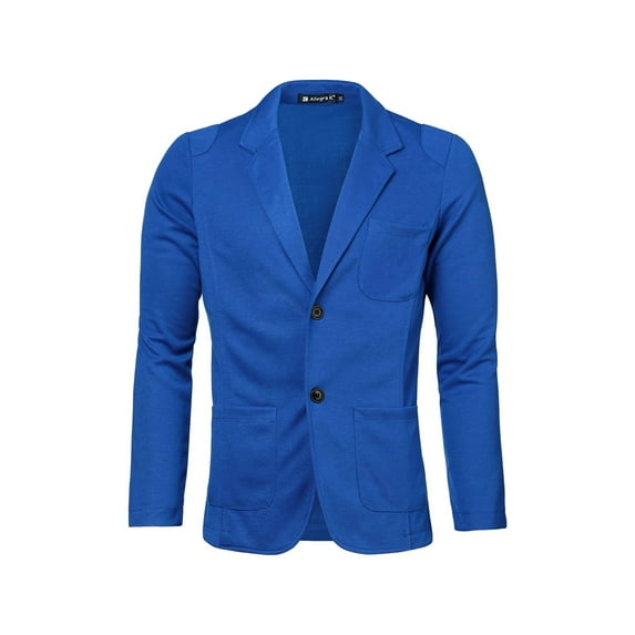 Unique Bargains Men's Long Sleeve Notch Lapel Single Breasted Casual Blazer