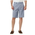 thumbnail image 1 of Unique Bargains Men's Mid-Rise Stripe Flat Front Chino Walk Shorts, 1 of 7