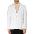 thumbnail image 1 of Unique Bargains Men's One Button Slim Fit Casual Sport Coat Blazer Jacket, 1 of 4