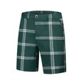 thumbnail image 1 of Unique Bargains Men's Plaid Short Regular Fit Flat Front Formal Summer Chino Shorts 38 Green, 1 of 6
