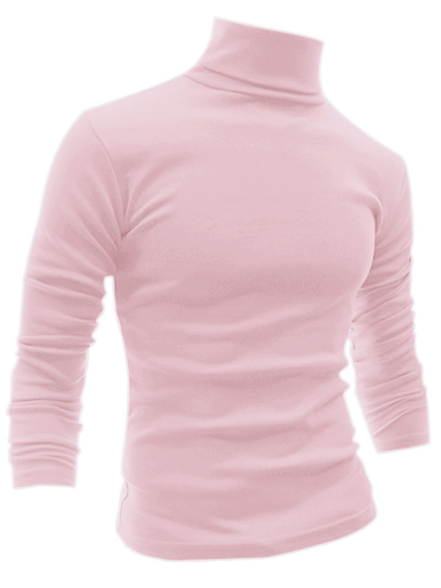 Lexiart Mens Fashion Mock Turtleneck T-Shirts Long Sleeve