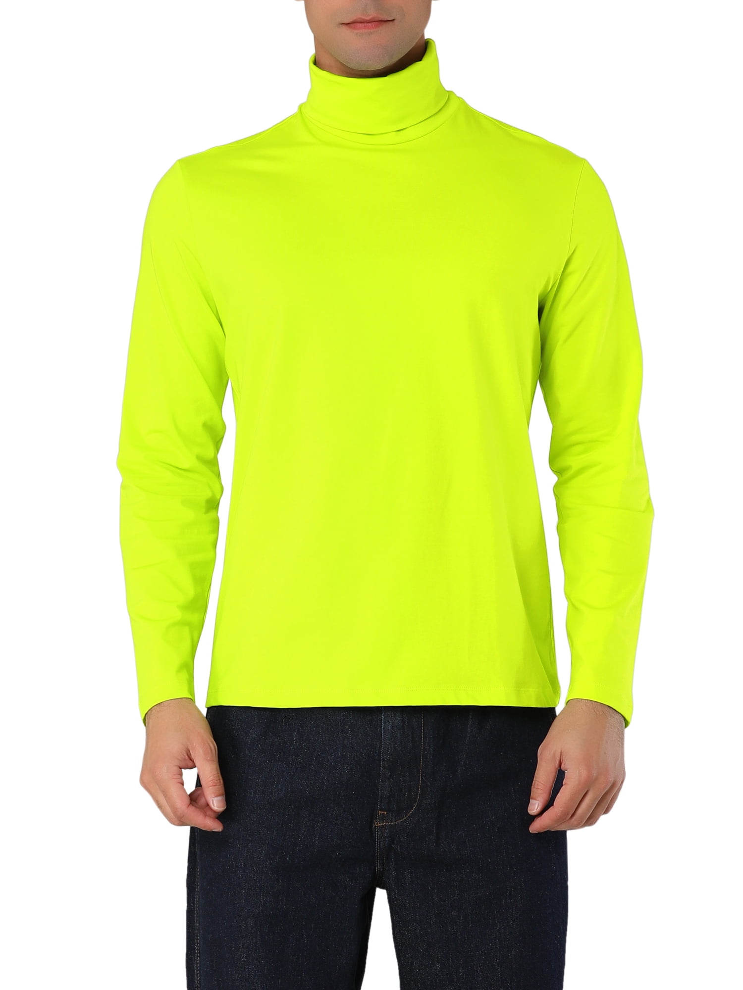 Yellow 2025 neon turtleneck