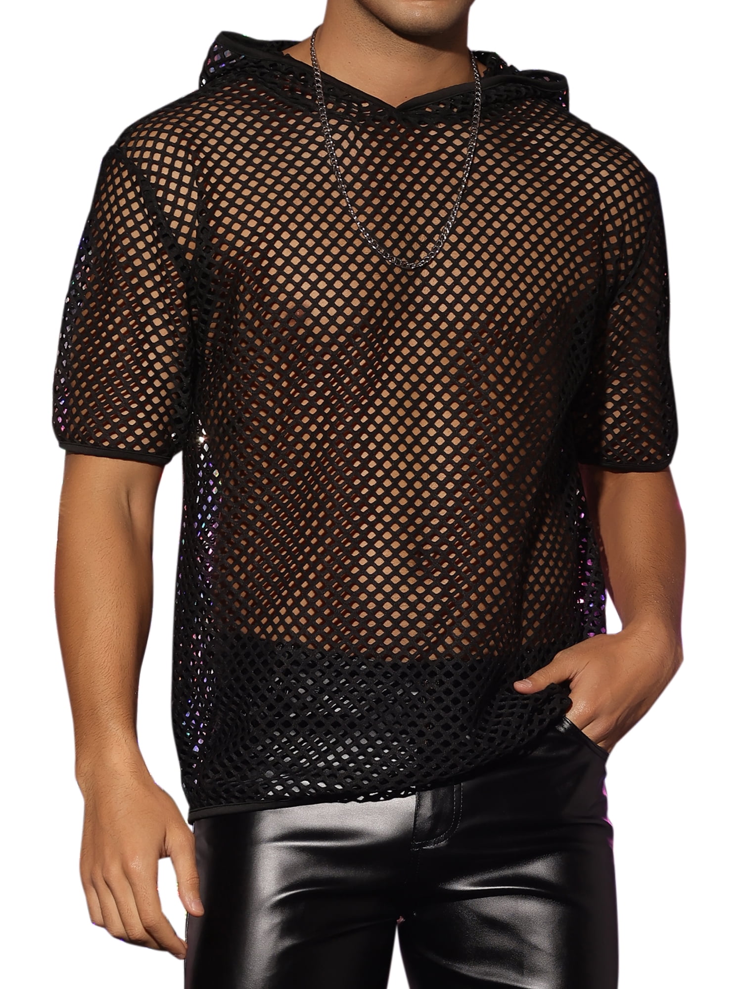 Unique-Bargains-Men-s-Sheer- Unique-Bargains-Men-s-Sheer-