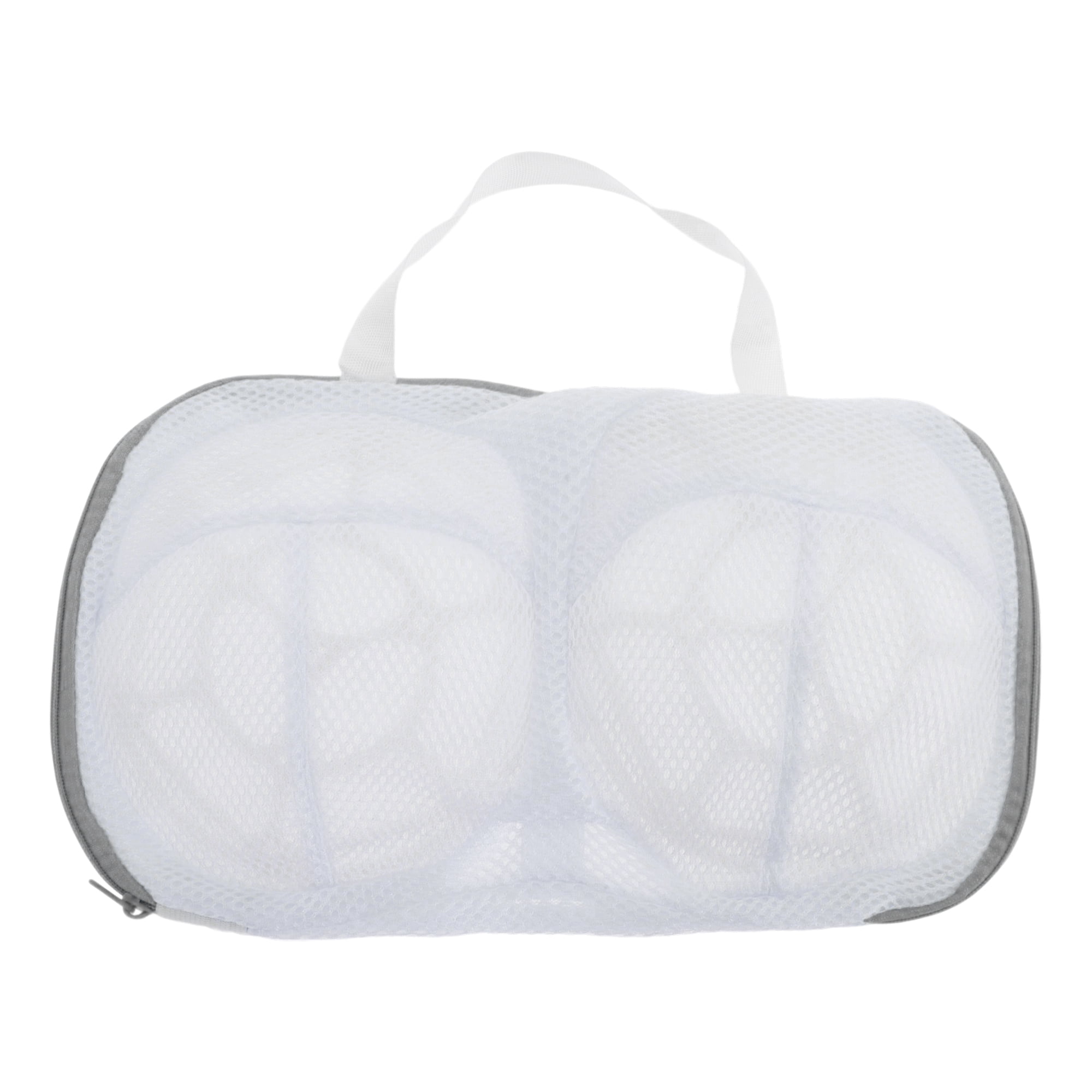 Unique Bargains Mesh Laundry Bags for Delicates with Zipper Closure Grey