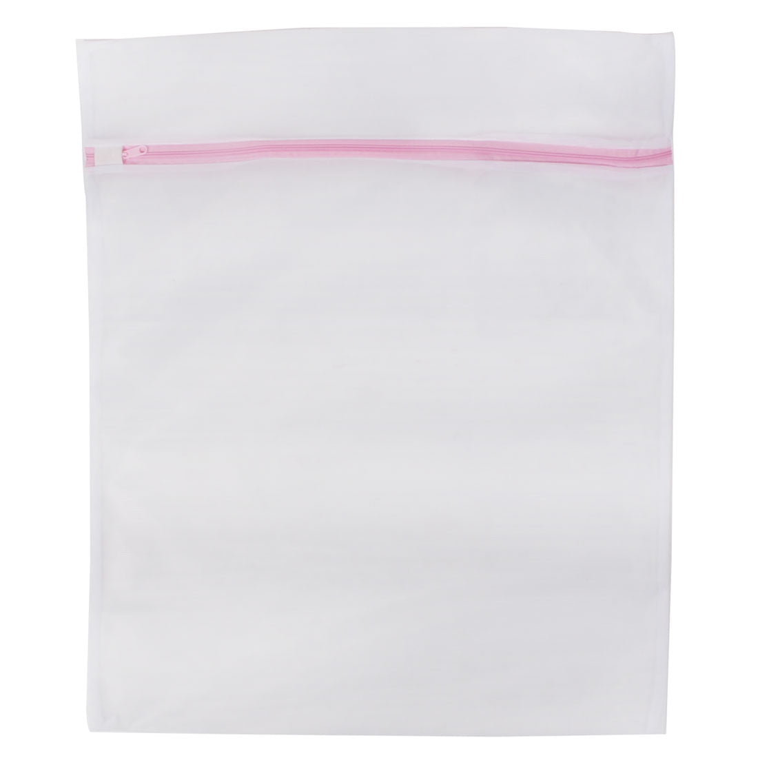 Unique Bargains Mesh Machine Washing Clothes Laundry Delicates Wash Bag White Pink