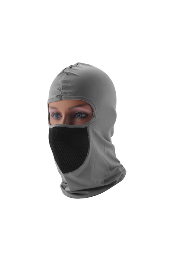 Mesh Masks Face Mask Polyester Face Cover Sun Protection Breathable Light Gray 1 Pcs
