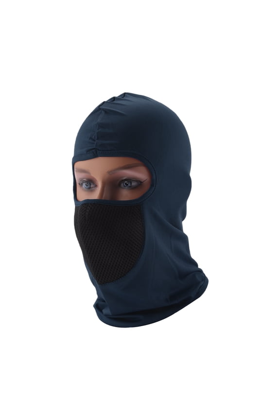 Mesh Masks Face Mask Polyester Face Cover Sun Protection Breathable Navy 1 Pcs