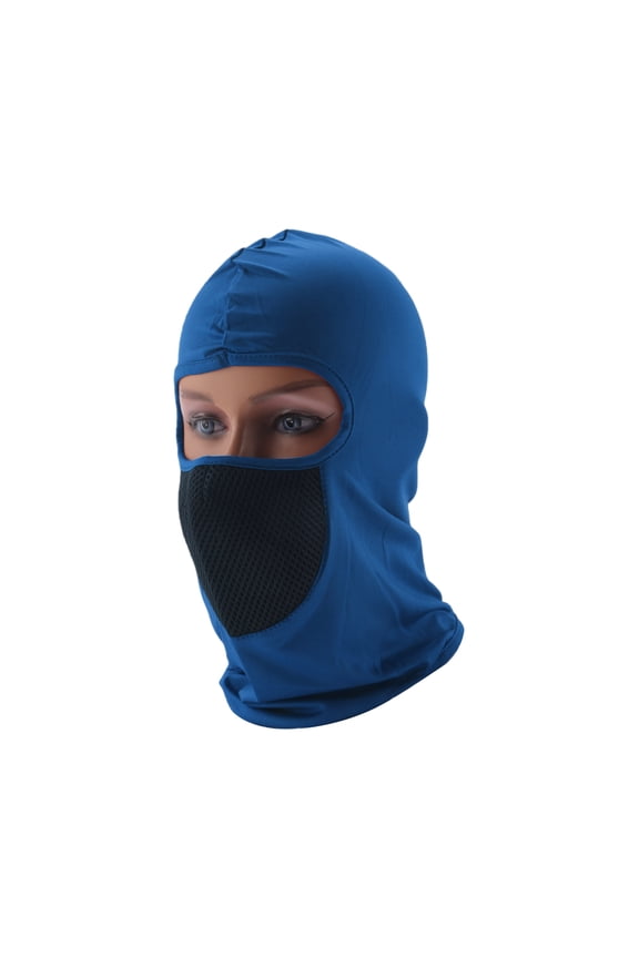 Mesh Masks Face Mask Polyester Face Cover Sun Protection Breathable Sapphire 1 Pcs