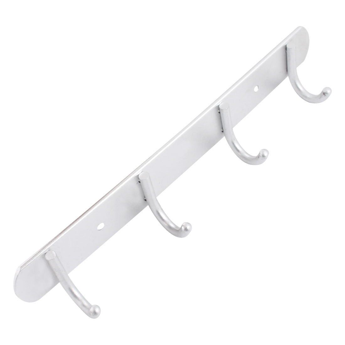 Unique Bargains Metal 4 Hooks Towel Hat Coat Clothes Wall Mount Rack Hanger for Home
