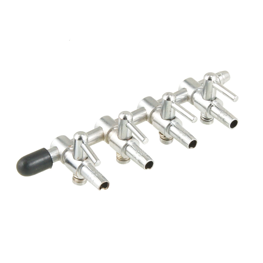Unique Bargains Metal 4way Water Air Flow Control Valve for Fish Tank