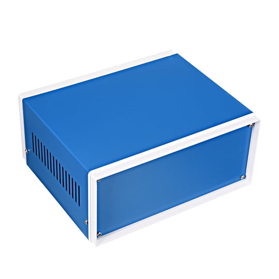 Unique Bargains Metal Blue Project Junction Box Enclosure Case 7.87" x 6.5" x 3.54"