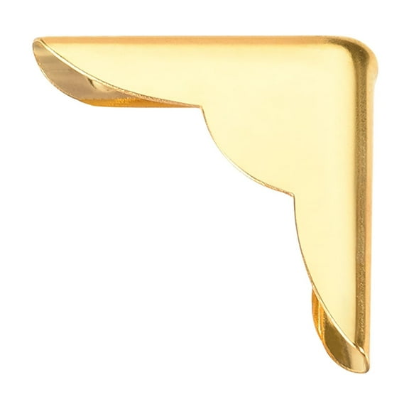 Unique Bargains Metal Book Corner Protectors Edge Cover Guard 22 x 22 x 6mm Gold Tone 30Pcs