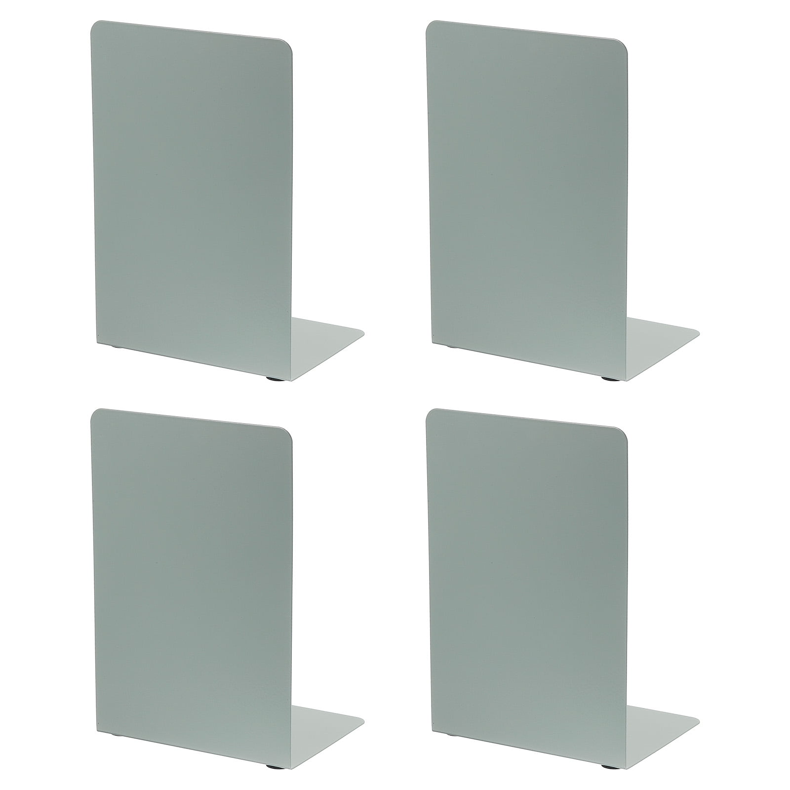 Unique Bargains Metal Bookend with L Shape Design 5.35"x3.74"x7.68" 2 Set Green