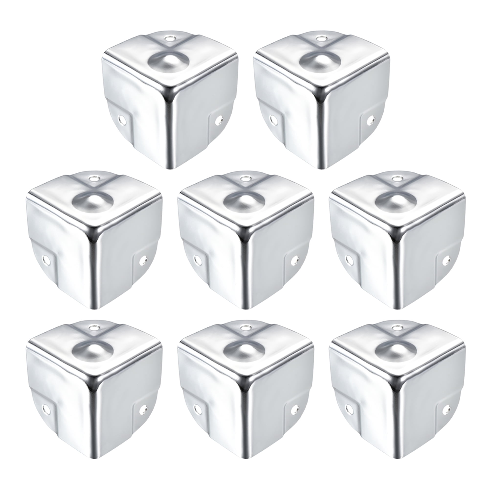 Unique Bargains Metal Box Corner Protectors Wooden Box Edge Guard ...