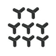 thumbnail image 1 of Unique Bargains Metal Box Corner Protectors Edge Guard Protector 33 x 33 x 33mm Black 8Pcs, 1 of 3