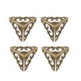 thumbnail image 1 of Unique Bargains Metal Box Corner Protectors Wooden Box Edge Guard Protector 20 x 20 x 20mm Bronze Tone 4Pcs, 1 of 3