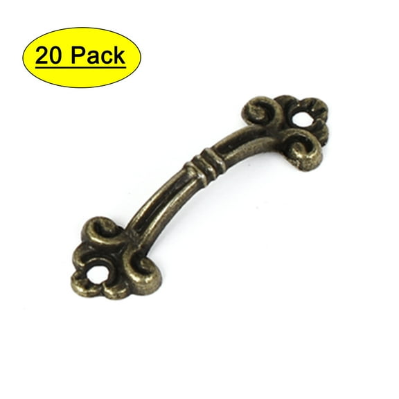 Unique Bargains Metal Bronze Tone Arch Dresser Knob-0.1' Hole Diameter-20 Pack