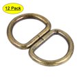 thumbnail image 1 of Unique Bargains Metal D Ring 0.98" Buckle for Hardware Bags Belts Craft DIY Accessories Bronze Tone 12pcs, 1 of 5