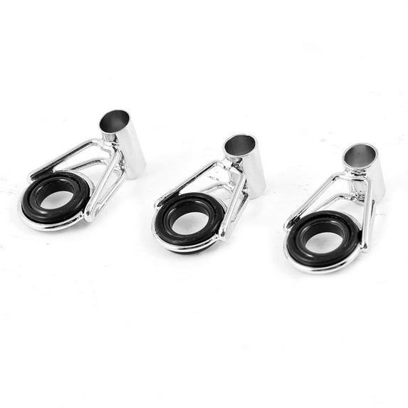 Unique Bargains Metal Fishing Rod Guide Pole Repair Ring Kit 5.5mm Connector Inside Diameter 3 Pcs
