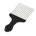 thumbnail image 1 of Unique Bargains Metal Hair Pick Metal African Hair Picks Afro Hair Pick Comb for Women and Men 5.83"x2.83", 1 of 7