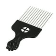 thumbnail image 1 of Unique Bargains Metal Hair Pick Metal African Hair Picks Afro Hair Pick Comb for Women and Men 6.61"x2.83", 1 of 7