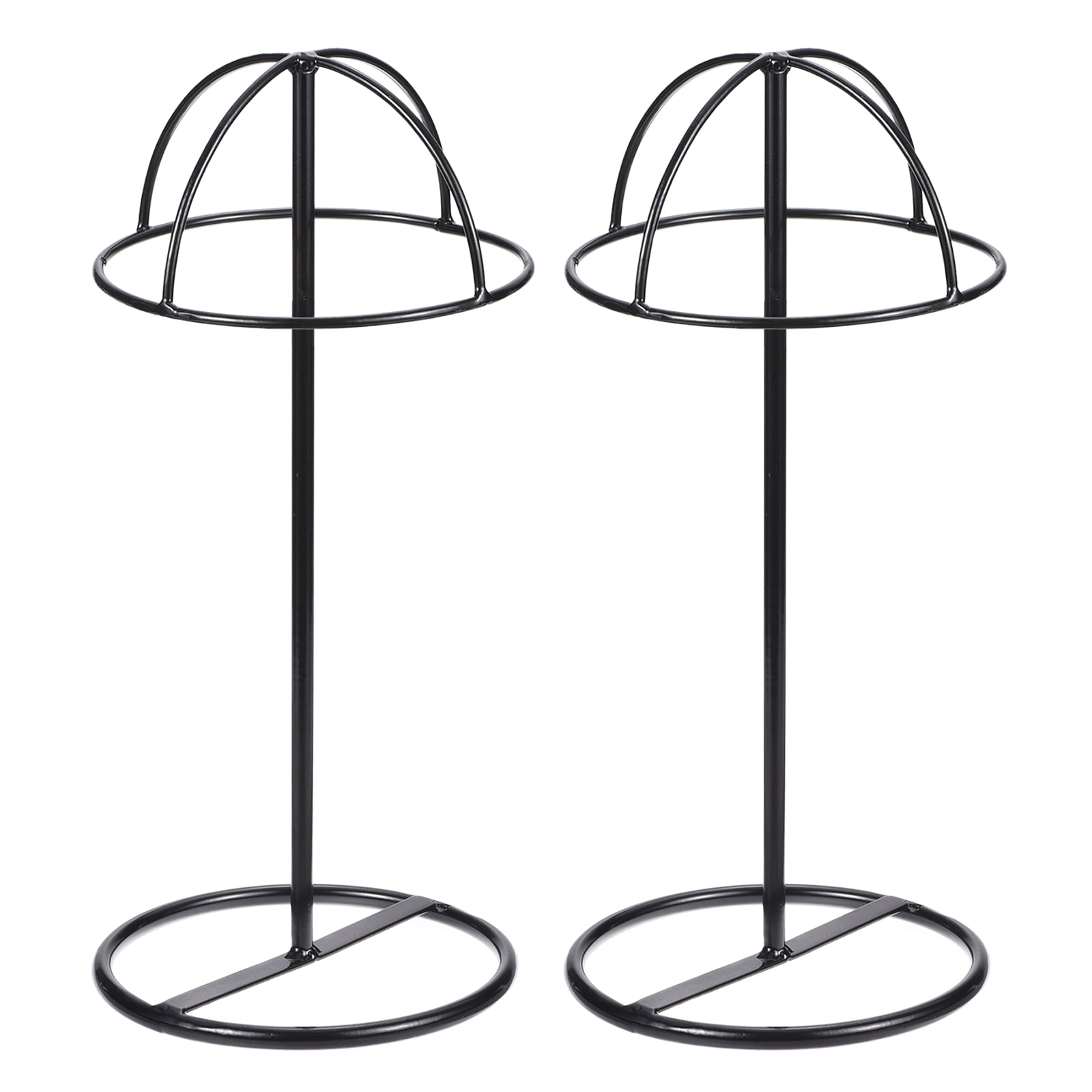 Unique Bargains Metal Hat Display Stand Holder Fedora 14.17" x 6.30" x 0.63" Black