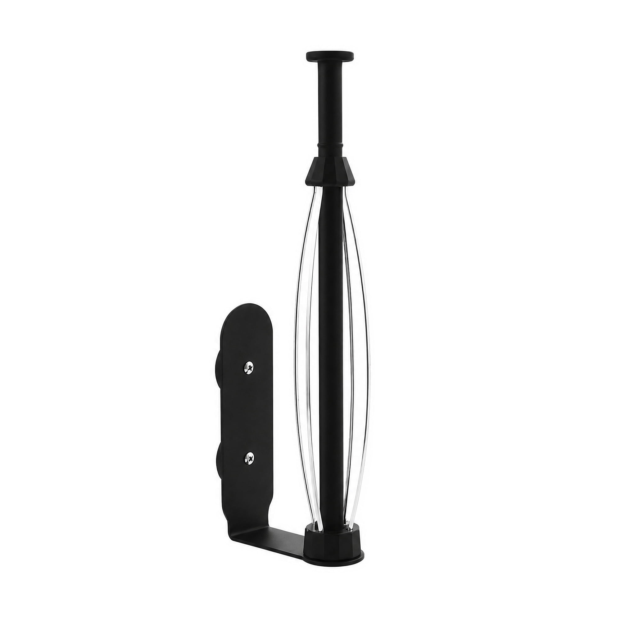 Unique Bargains Metal Magnetic Rustproof Under Cabinet Kitchen Rack Black C 12.2" x 3.8"