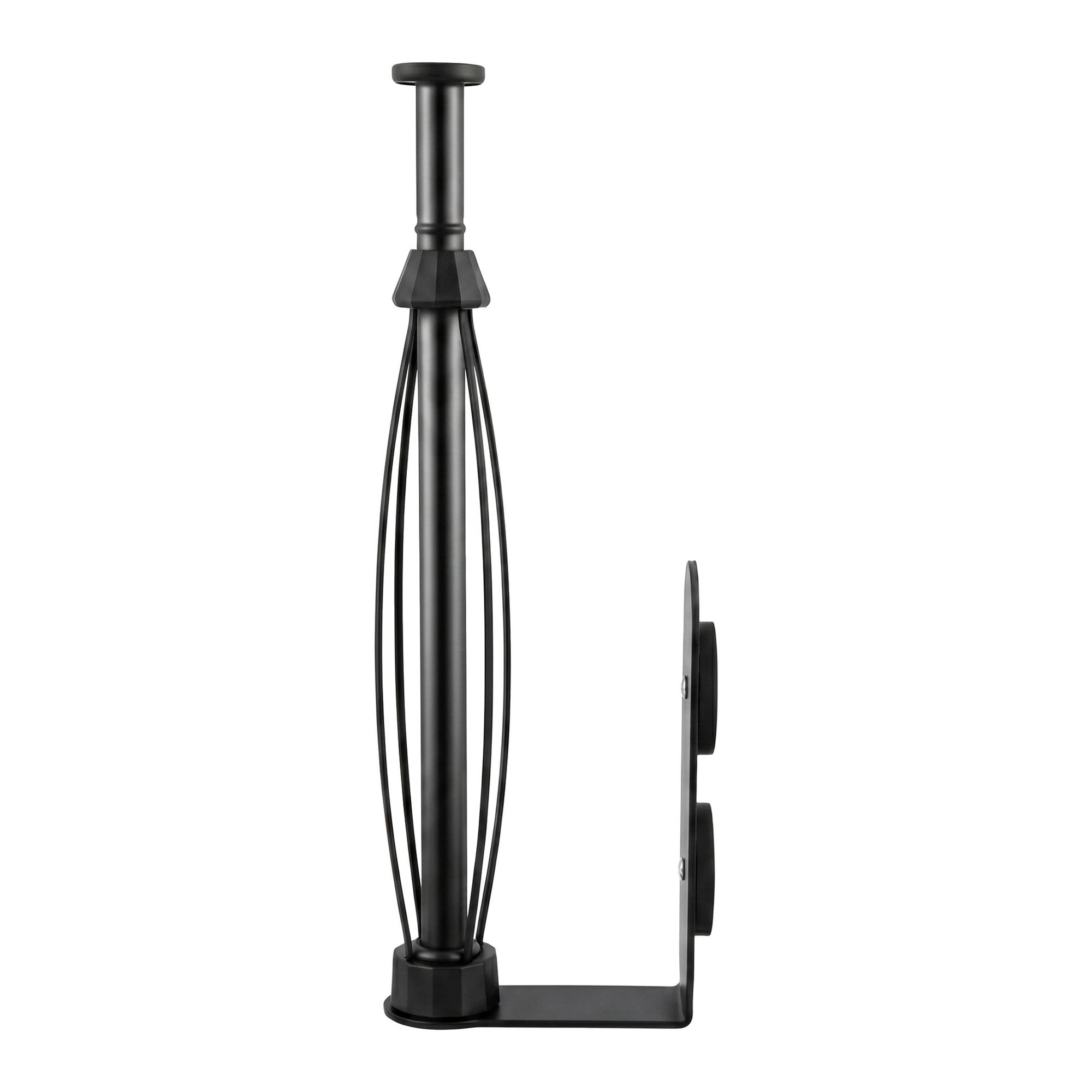 Unique Bargains Metal Magnetic Rustproof Under Cabinet Kitchen Rack Black D 12.2" x 3.8"