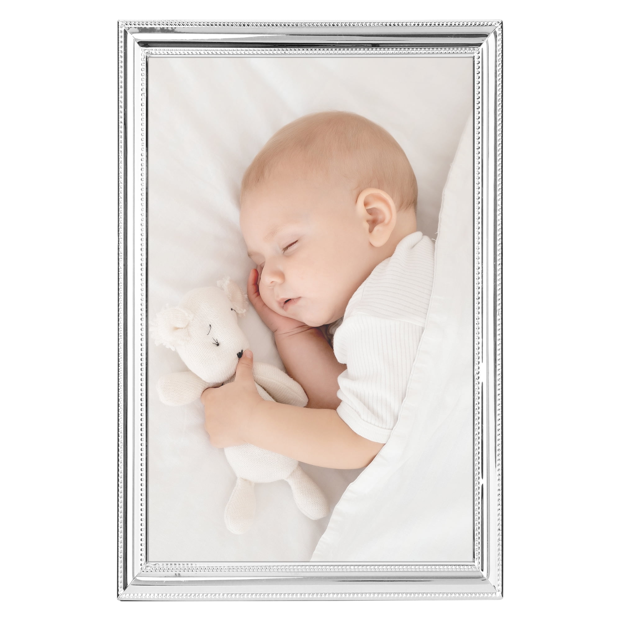 Unique Bargains Metal Picture Frame Photo Clear Glass Display 4x6 Silver