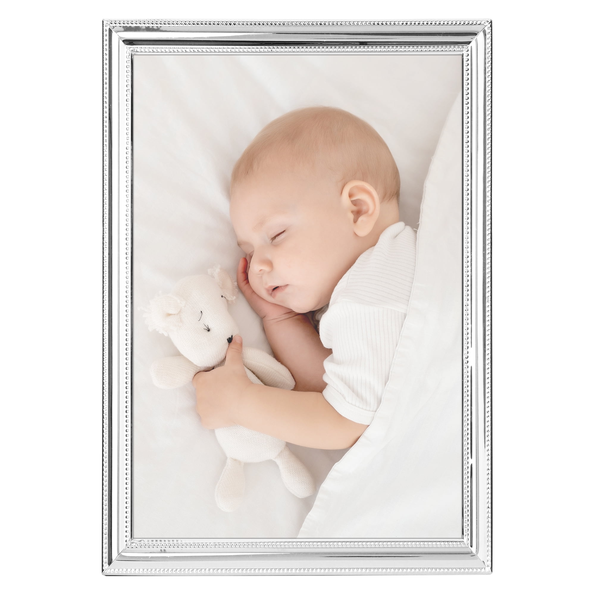 Unique Bargains Metal Picture Frame Photo Clear Glass Display 8.5x11 Silver
