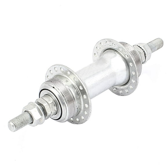 Unique Bargains Metal Rear Wheel Hub Bicycle Bike Cycling 36 Holes Disc Silver Tone