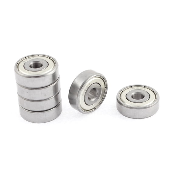 Unique Bargains Metal Sealed Double Shielded Deep Groove Ball Bearing 6mm x 22mm x 7mm 6Pcs
