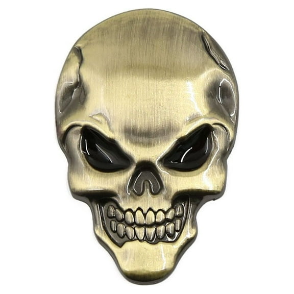 Skeleton Skull Bone Style Car Emblem Badge Decal 3D Sticker Decor