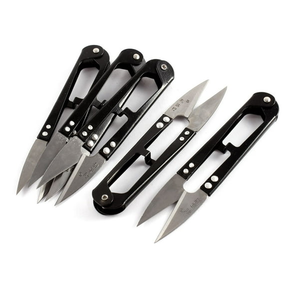Unique Bargains Metal Thread Cutter Tailor Craft Yarn Scissors Clippers Snips 5Pcs