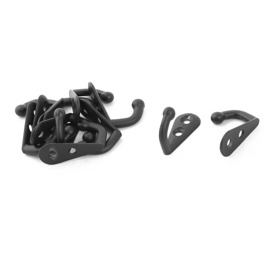 Unique Bargains Metal Wall Door Mounted Towel Scarf Bag Cap Coat Clothes Hook Hanger