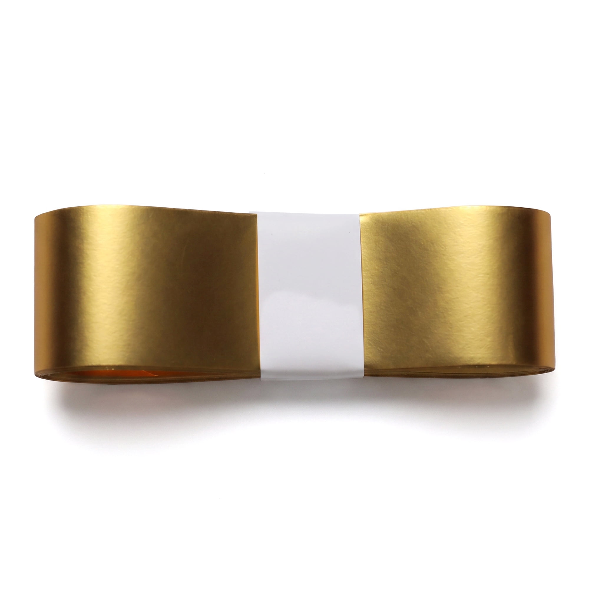 Unique Bargains Metallic Fabric Ribbon for Gift Wrapping and Decoration Gold 5.5 Yard