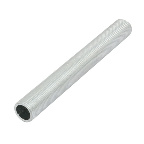 Unique Bargains Metric M12 1mm Pitch Thread Zinc Plated Pipe Nipple Lamp Repair Parts 100mm Long
