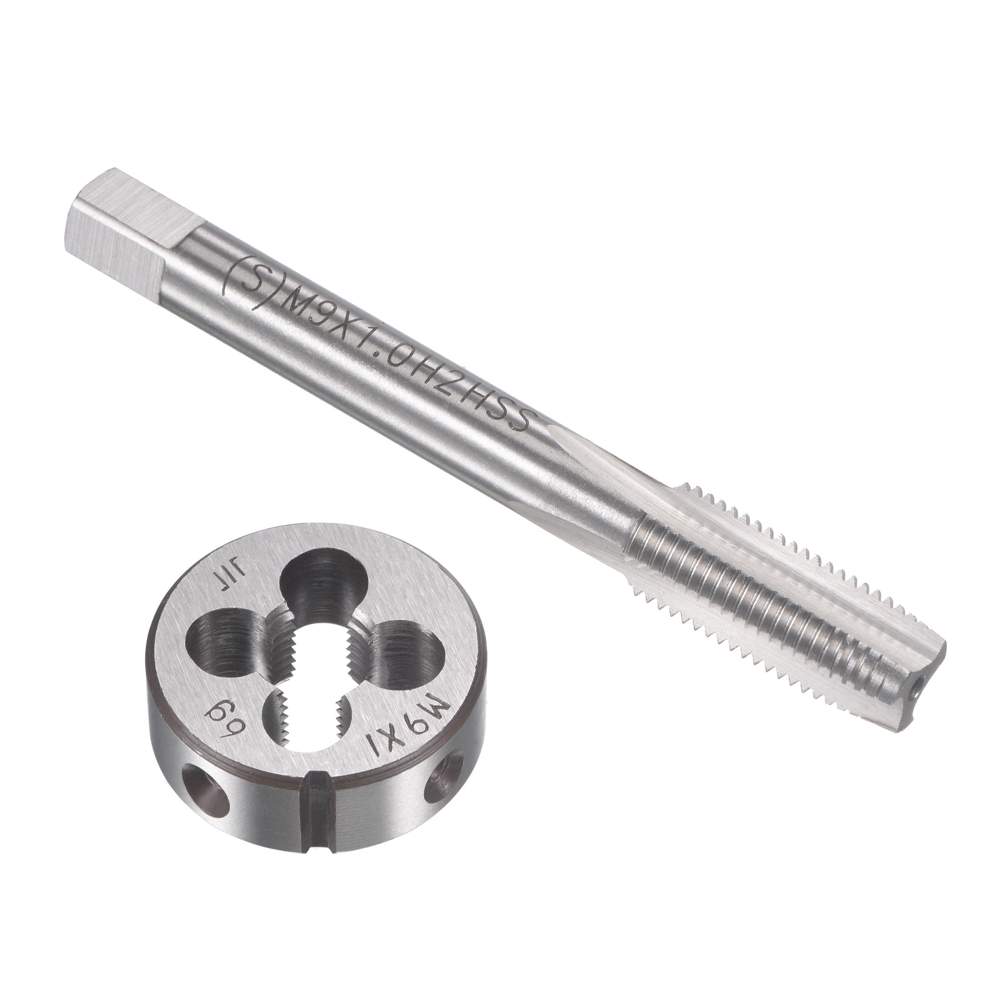 Unique Bargains Metric Tap and Die Set H Machine Thread Tap with Round Die M9 x 1mm