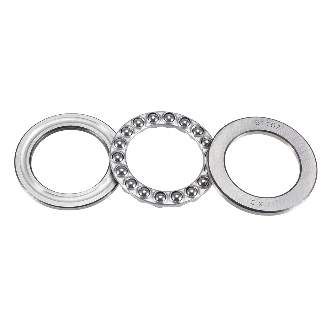 Unique Bargains Metric Thrust Ball Bearing Three Parts 51107 35mm x