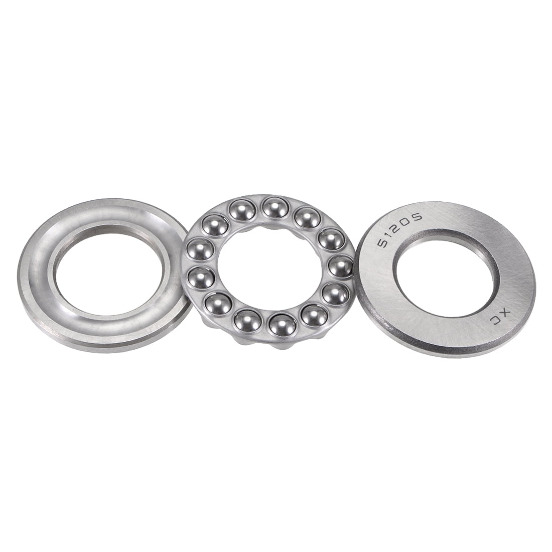 Unique Bargains Metric Thrust Ball Bearing Three Parts 51205 25mm x ...