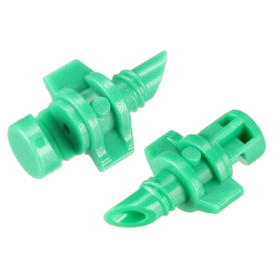 Unique Bargains Micro Sprayer Fan Jet, 180 Degree Refraction Atomized Dripper Hydroponic Garden Irrigation 20 Pcs (Green)
