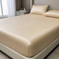 thumbnail image 1 of Unique Bargains Microfiber Bed Sheets Cooling for Comfortable Sleep 59.1"x78.7" Beige, 1 of 5