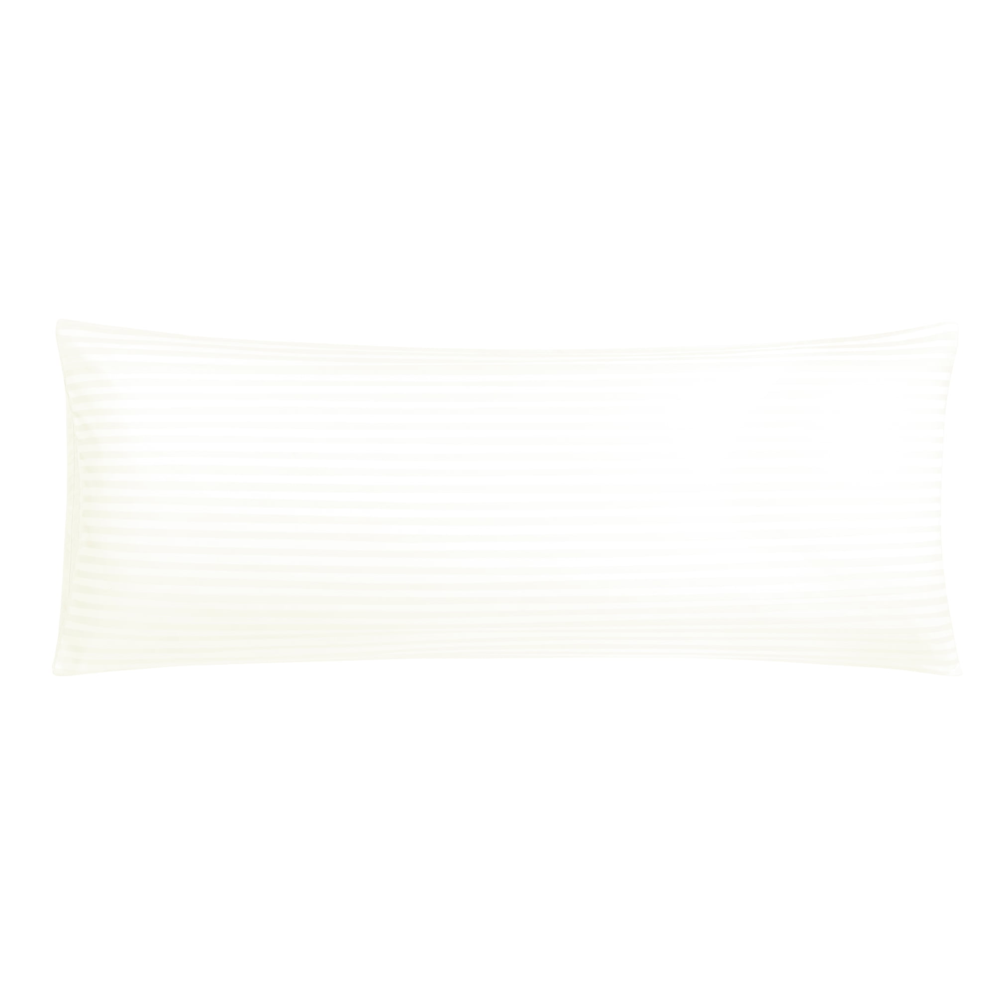 Unique Bargains Microfiber Body Striped Pillowcase Soft Beige 20x55 Inch