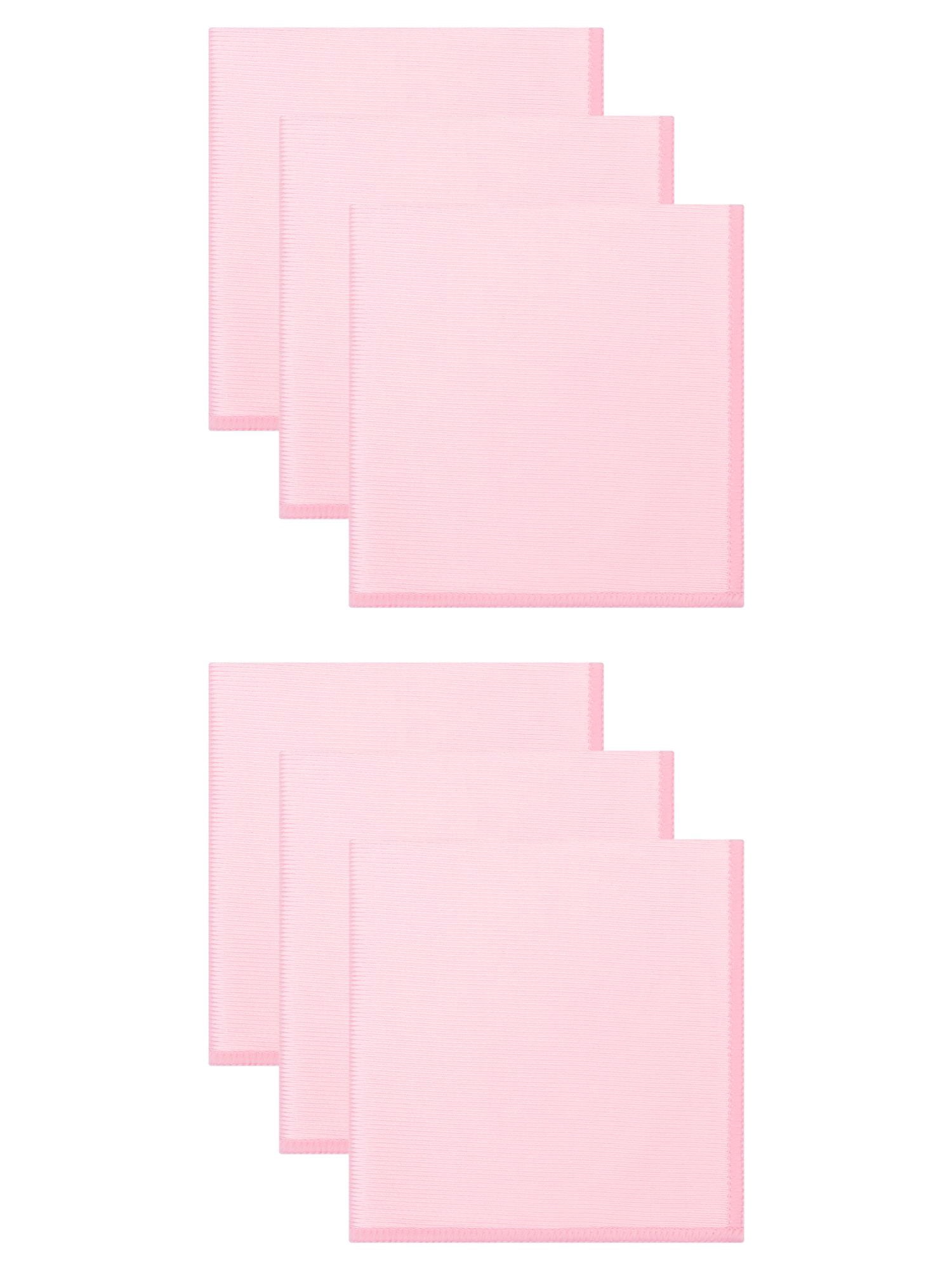 Unique Bargains Microfiber Cleaning Cloth Fish Scale Streak Glass Window Car Cloths Pink 10" x 10"/12" x 12"