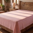 thumbnail image 1 of Unique Bargains Microfiber Gauze Bed Sheet Breathable Flat Sheet Pink 96"x106", 1 of 5