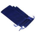 thumbnail image 1 of Unique Bargains Microfiber Pouch Soft Storage Drawstring Gift Bag Dark Blue 8x17, 1 of 5