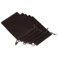 thumbnail image 1 of Unique Bargains Microfiber Pouch Soft Storage Drawstring Gift Bags Brown 10x14, 1 of 5