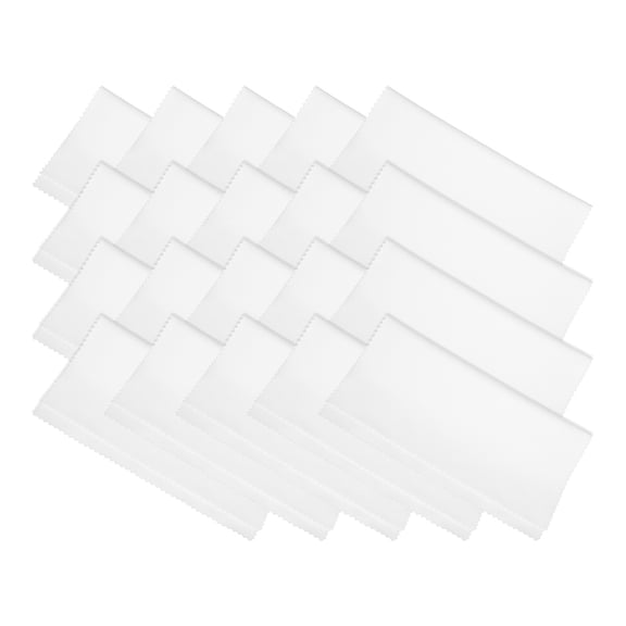 Unique Bargains Microfiber Soft Cleaning Cloth for Camera Lens White 20pcs