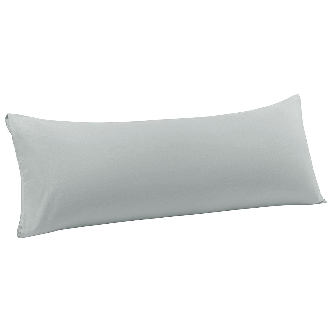 Unique Bargains Microfiber Solid Body Pillow Cover, 20" x 48", Light Grey