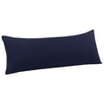 thumbnail image 1 of Unique Bargains Microfiber Solid Body Pillow Cover, 20" x 60", Navy Blue, 1 of 8